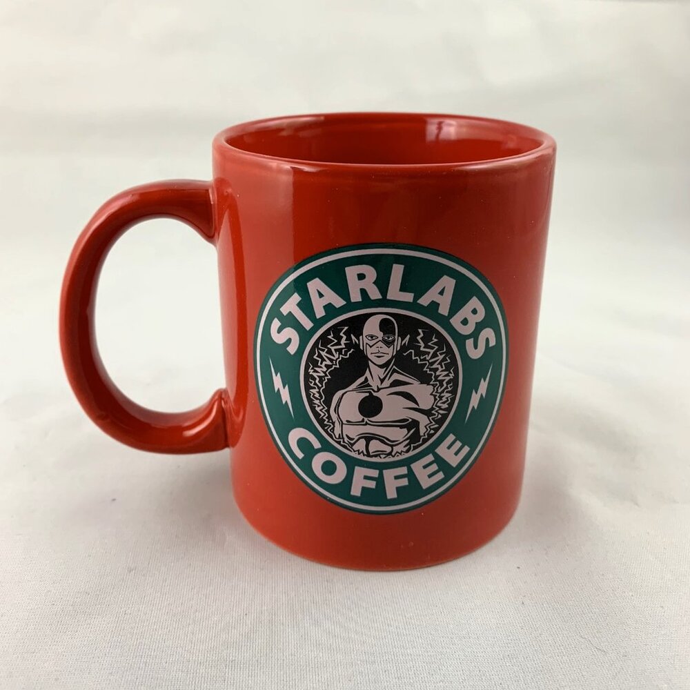 Starlabs Coffee Cup Mug, DC Comics The Flash, Starbucks Logo Design, Lootcrate